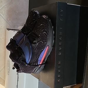 Nike KD 14 Black-Laser Crimson Basketball shoes with Original Box Size 7.5